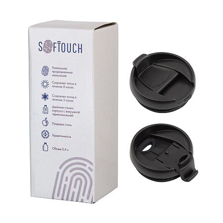 Термостакан "Монтана" 400 мл, покрытие soft touch