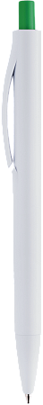 Ручка IGLA COLOR Белая с зеленой кнопкой 1033.02