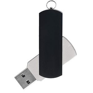 Флешка ELEGANCE COLOR Серебристая с черным 4026.06.08.16ГБ3.0