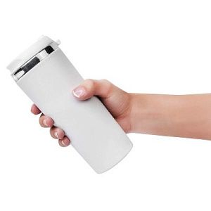 Термокружка KOMO PUDRA 420мл. Белая с белой крышкой 6062.07