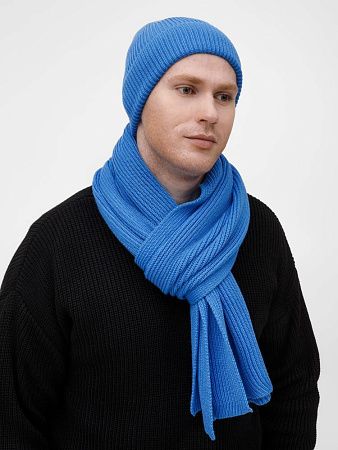 Шарф Nobilis Mono, синий (аква)