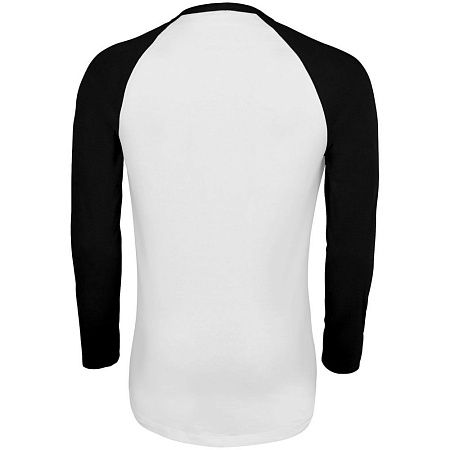 Футболка мужская с длинным рукавом Funky Lsl, белая с ярко-синим, размер XXL