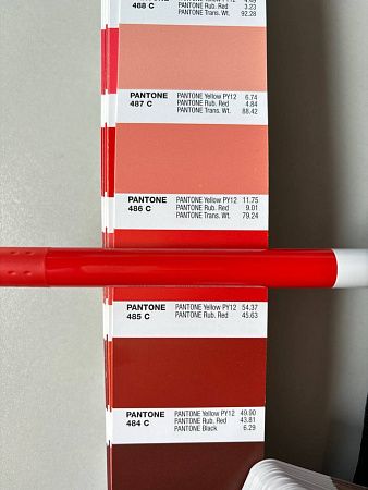 Ручка шариковая Alana Color, пластиковая, красная