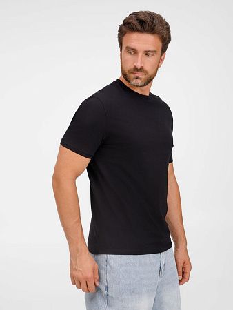 Футболка унисекс T-Bolka 180, черная, размер XXL