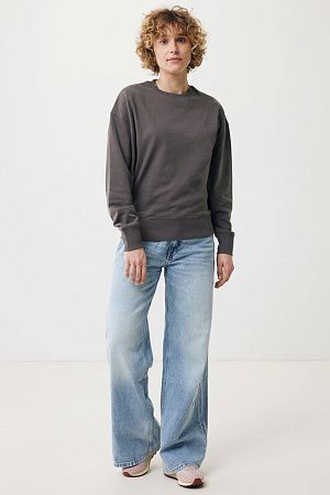 Свитшот Iqoniq Kruger из переработанного хлопка, свободный крой, унисекс, 340 г/м²