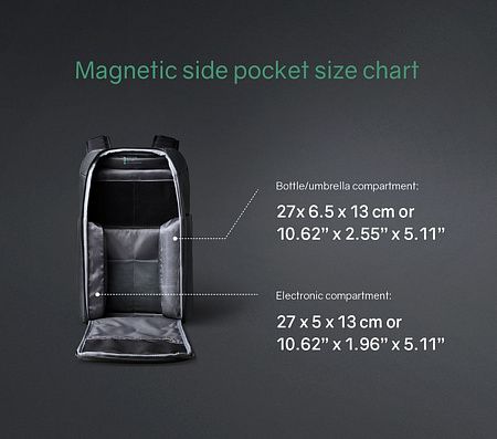 Рюкзак KORIN FlipPack 47х30х17 см, зеленый/черный