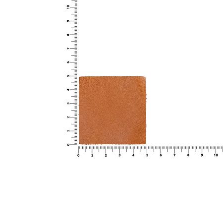 Лейбл кожаный Pasek, L, горчичный