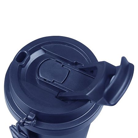 Термокружка Cosmostar, тёмно-синий/ серебро