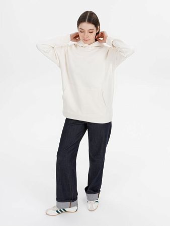 Худи оверсайз унисекс Snuggie, молочно-белое, размер XL/2XL