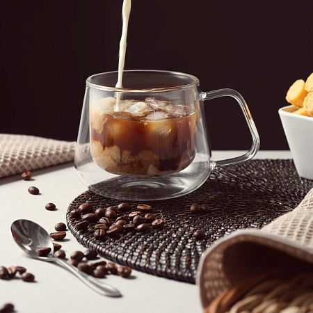 Кружка стеклянная с двойными стенками Дольче (Dolce)
