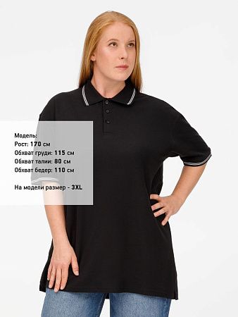 Рубашка поло Virma Stripes, черная, размер S