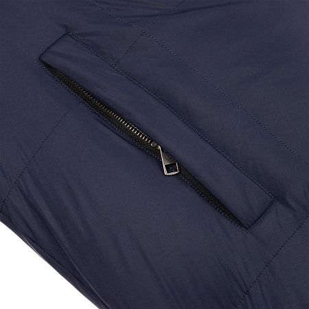 Пуховик унисекс Kapsula, темно-синий, размер XS/S