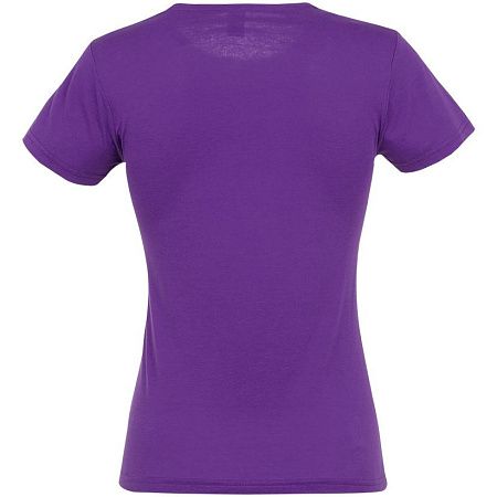 Футболка женская Miss 150, темно-фиолетовая, размер XL