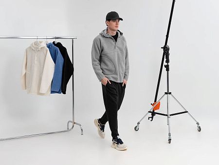 Анорак унисекс Oblako, светло-серый, размер M/L