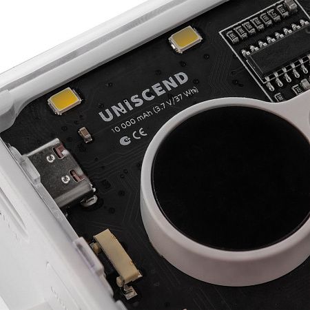 Аккумулятор с быстрой зарядкой Trellis Quick 10000 мАч, белый