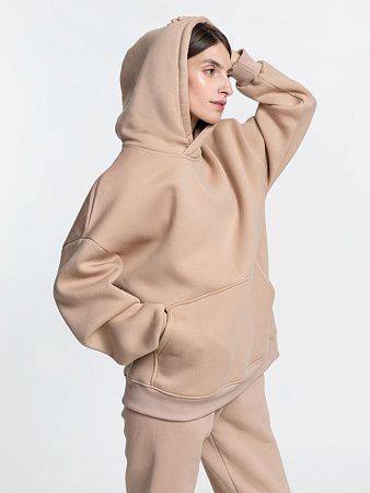 Худи Kulonga Oversize, бежевое (песочное), размер XL/2XL