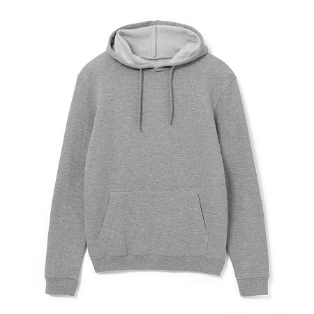Толстовка с капюшоном Snake II серый меланж, размер 3XL