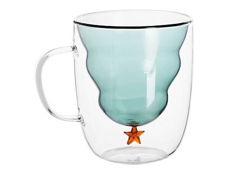 Кружка с двойными стенками с елочкой внутри «Winter Wonderland»