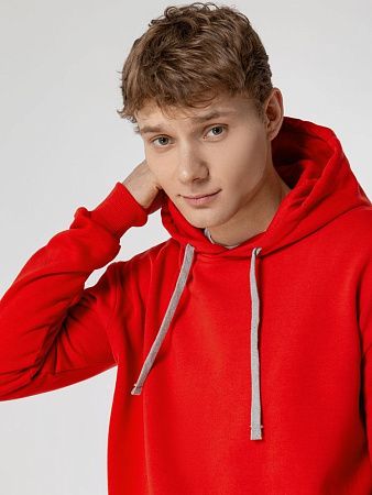 Толстовка с капюшоном Unit Kirenga Heavy, красная, размер XS