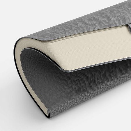 Ежедневник Lungo, недатированный, серый