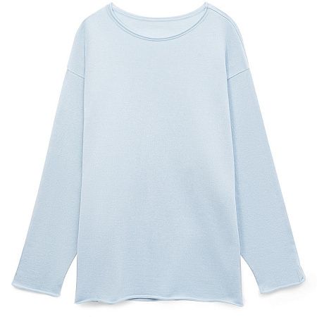 Лонгслив унисекс Siluetti Fuori, светло-голубой, размер L/XL