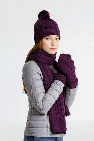 Варежки Heat Trick, баклажановые, размер L/XL