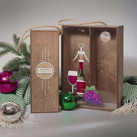 Ящик подарочный WINOTEKA размер 34,5 х 11,5 х 11 см