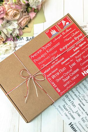 Подарочный набор "Литературный": книга, шоколадные палочки, шоколадный хворост