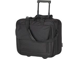 Сумка на колесиках с отделением для ноутбука, цвет: черный
