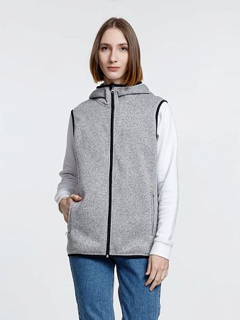 Жилет с капюшоном унисекс Gotland, серый, размер S
