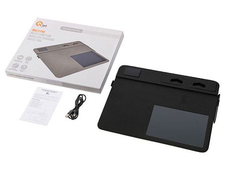 Многофункциональный коврик для мыши «Multi Pad» с беспроводной зарядкой и LCD экраном, 10 Вт