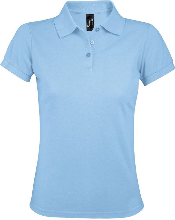 Рубашка поло женская Prime Women 200 черная под нанесение