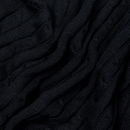 Плед Фадо (Fado) вязаный, темно-синий (без подарочной коробки)