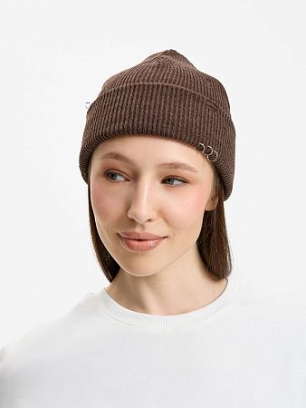 Шапка Ribelle, коричневый меланж