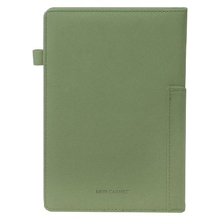 Ежедневник Smart Asti Linen А5, оливковый, недатированный, в твердой обложке с поролоном