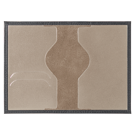Обложка для автодокументов Leather Sky Flotter Sun из натуральной кожи, темно-серая 402С