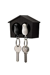 Держатель и брелок для ключей Duo Sparrow, черный