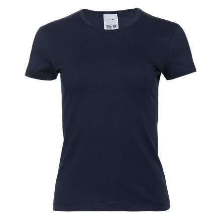 Футболка женская STAN хлопок/эластан 180, 37W, Тёмно-синий,  (46)  (44/S)