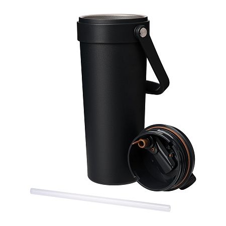 Термокружка вакуумная Соло (Solo), черная