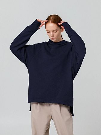 Худи унисекс Vozduh 1.0, темно-синее, размер S