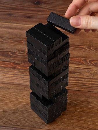 Игра «Деревянная башня мини», черная