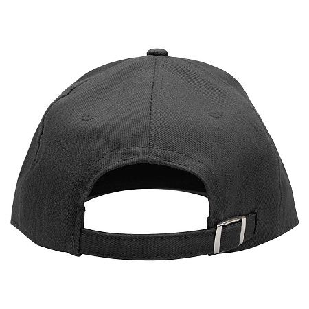 Кепка 6-панельная Oxford 300, c белым сендвичем, черная