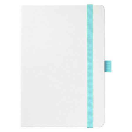 Ежедневник Арктик (Arctic) недатированный, белый/бирюзовый