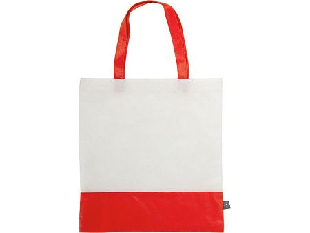Сумка-шоппер двухцветная Reviver из нетканого переработанного материала RPET