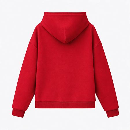 Худи релакс унисекс Баланс (Balance), с начесом, красный, размер 3XL/4XL