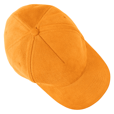 Кепка 5- панельная Salerno Heavy 350,  c белым сендвичем, оранжевая