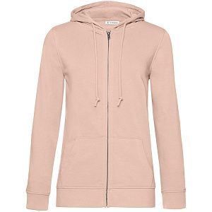 Толстовка на молнии с капюшоном женская BNC Inspire (Organic), розовая, размер S