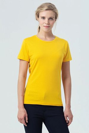 Футболка женская Miss 150, желтая, размер M
