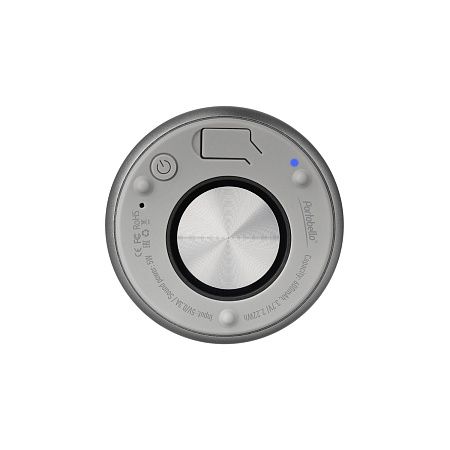 Беспроводная колонка Пэшн (Passion) 80dB 600 mAh (Bluetooth 5.4), серебряная