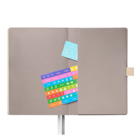 Ежедневник Арктик (Arctic) недатированный, белый/серый